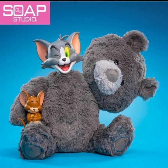 Tom and Jerry Soap Studio Figure Plush Teddy Bear - Picture 1 of 15
